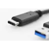 Kabel połączeniowy DIGITUS ASSMANN USB Type-C, typ C na A M/M, 1 m Super Speed czarny