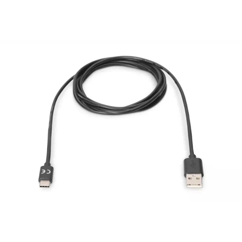 Kabel połączeniowy DIGITUS ASSMANN USB Type-C, typ C na A M/M, 1 m Super Speed czarny