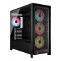 Obudowa PC CORSAIR FRAME 5000D RS ARGB Midi Tower Czarny — ATX, obsługuje 3x140mm wentylatory z przodu, napędy 2.5/3.5 cala
