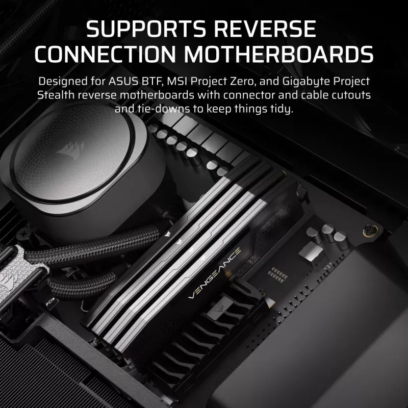 Obudowa PC CORSAIR FRAME 5000D RS ARGB Midi Tower Czarny — ATX, obsługuje 3x140mm wentylatory z przodu, napędy 2.5/3.5 cala