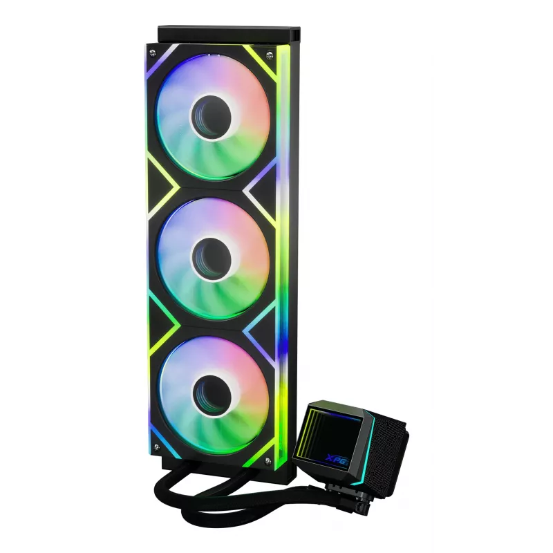 XPG LEVANTE II 360 Czarny, chłodzenie cieczą typu „wszystko w jednym”, 12 cm, czarny