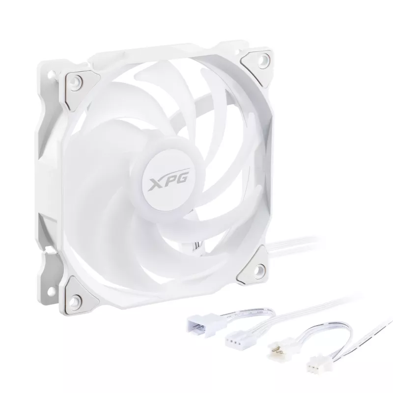 XPG VENTO 120 ARGB PWM (opakowanie 3 szt.) biały, wentylator, 12 cm, 300 obr./min, 1650 obr./min, biały
