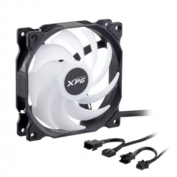 XPG VENTO 120 ARGB PWM Czarny, Wentylator, 12 cm, 300 RPM, 1850 RPM, Czarny