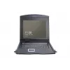 Modułowa konsola TFT DIGITUS 43,2 cm (17 cali) z 8-portowym przełącznikiem KVM RAL 9005 czarna - Klawiatura QWERTY US