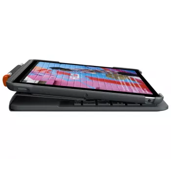 LOGITECH Slim Folio do iPada 7. generacji, grafit, Qwertz, niemiecki
