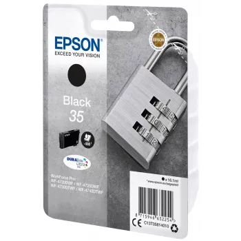 Wkład Epson 35 WF-4720 WF-4720DWF WF-4725DWF WF-4730 WF-4730DTWF WF-4740 WF-4740DTWF Czarny