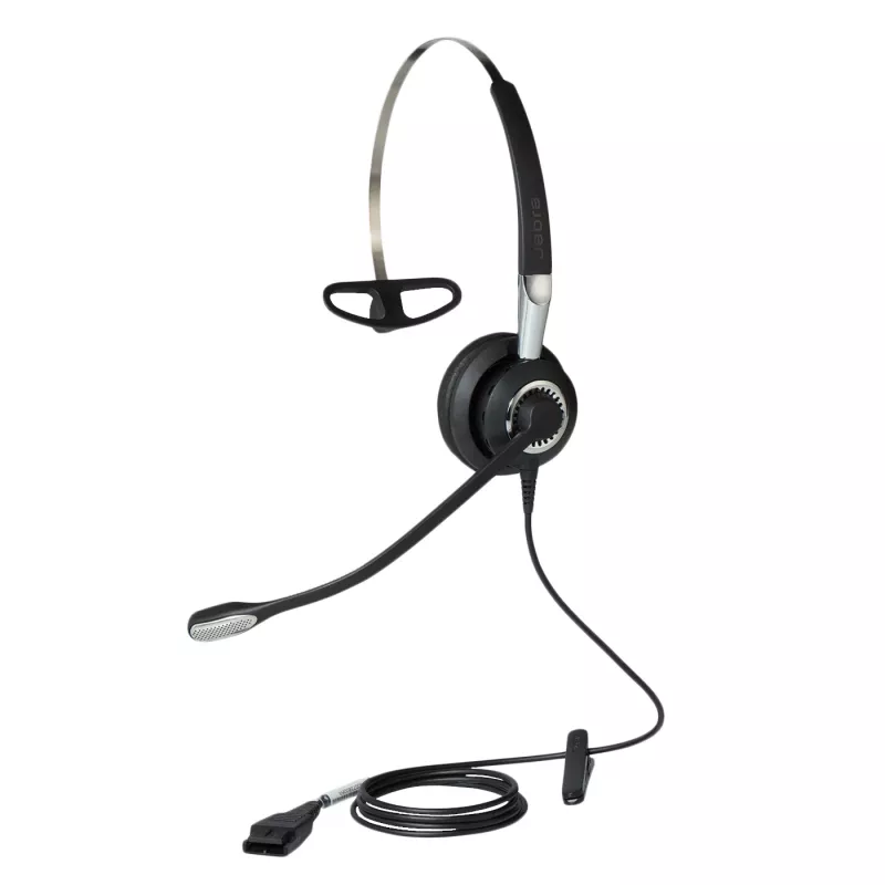 Jabra BIZ 2400 II Mono IP, 3 w 1, przewodowy, biuro/centrum telefoniczne, 54 g, słuchawka, czarny, srebrny