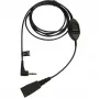 Kabel Jabra QD na 3,5 mm z przyciskiem odpowiedzi do Alcatel, czarny
