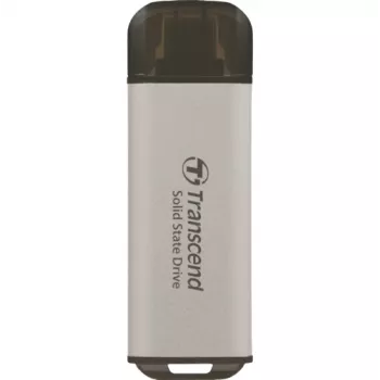 TRANSCEND Esd300s - 512 GB Przenośny dysk SSD - USB Type-C - Pamięć 3D NAND - Srebrny