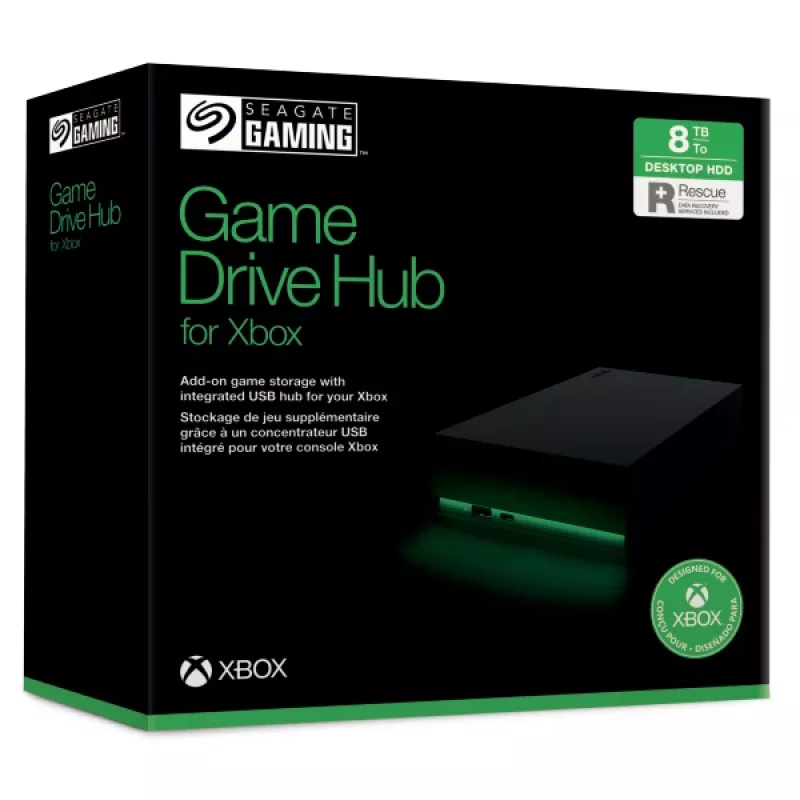 Seagate Game Drive Hub for Xbox zewnętrzny dysk twardy 8 TB USB Type-A / USB Type-C 3.2 Gen 1 (3.1 Gen 1) czarny