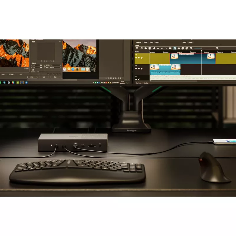 Stacja dokująca Kensington SD5000T5 EQ Thunderbolt 5 Triple 4K z zasilaniem 140W – Windows/macOS