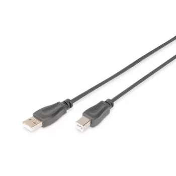 DIGITUS ASSMANN kabel połączeniowy USB 2.0, typ A - B M/M, 5m, zgodny z USB 2.0, czarny