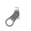 SILICON POWER Mobile C80 - 32 GB pamięć USB z dwoma wtykami - Type-C / Type-A - szary