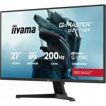 Monitor komputerowy iiyama G-MASTER G2771QS-B1 68.6 cm (27 cali) 2560 x 1440 pikseli Wide Quad HD Czarny