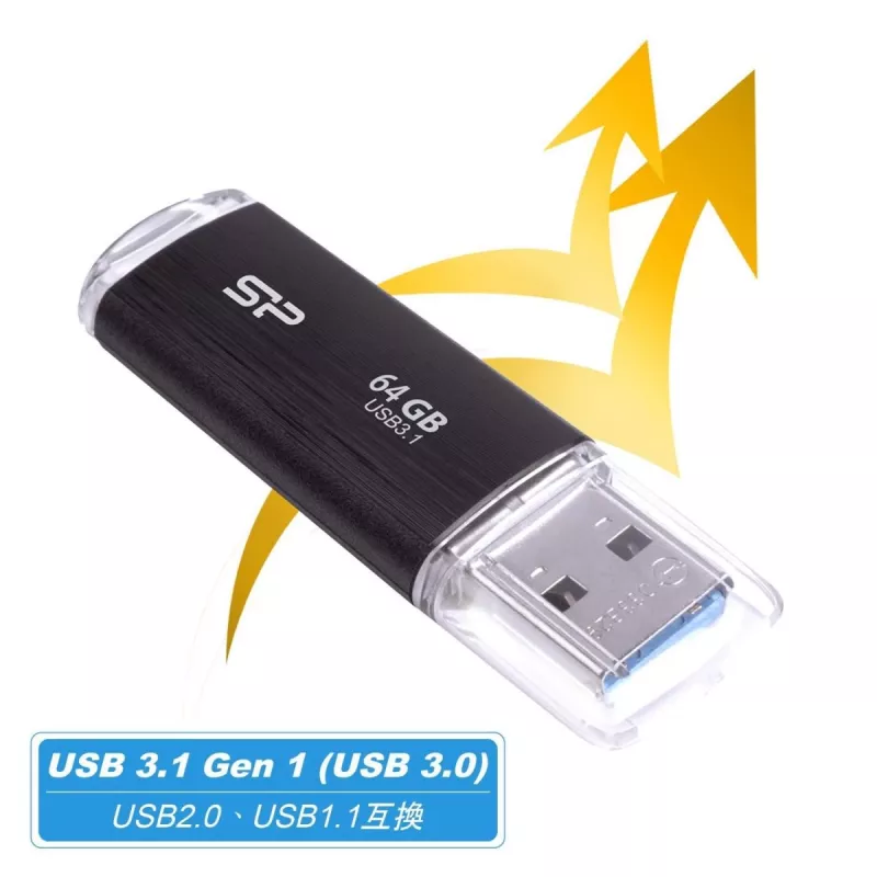 Pamięć USB SILICON POWER - 64 GB Silicon Power USB3.2 B02 Czarny