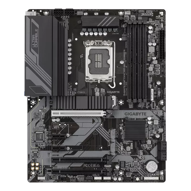 Płyta główna GIGABYTE Z790 D - obsługuje procesory Intel Core 14. generacji, 12+1+1 faz cyfrowego VRM, do 7600 MHz DDR5 (OC), 3x PCIe 4.0 M.2, 2,5 GbE LAN, USB 3.2 Gen 2