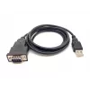 Kabel Equip USB-A na szeregowy (DB9), M/M 1,5m, czarny, 1,5 m, USB Type-A, DB-9, męski, męski