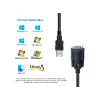 Kabel Equip USB-A na szeregowy (DB9), M/M 1,5m, czarny, 1,5 m, USB Type-A, DB-9, męski, męski
