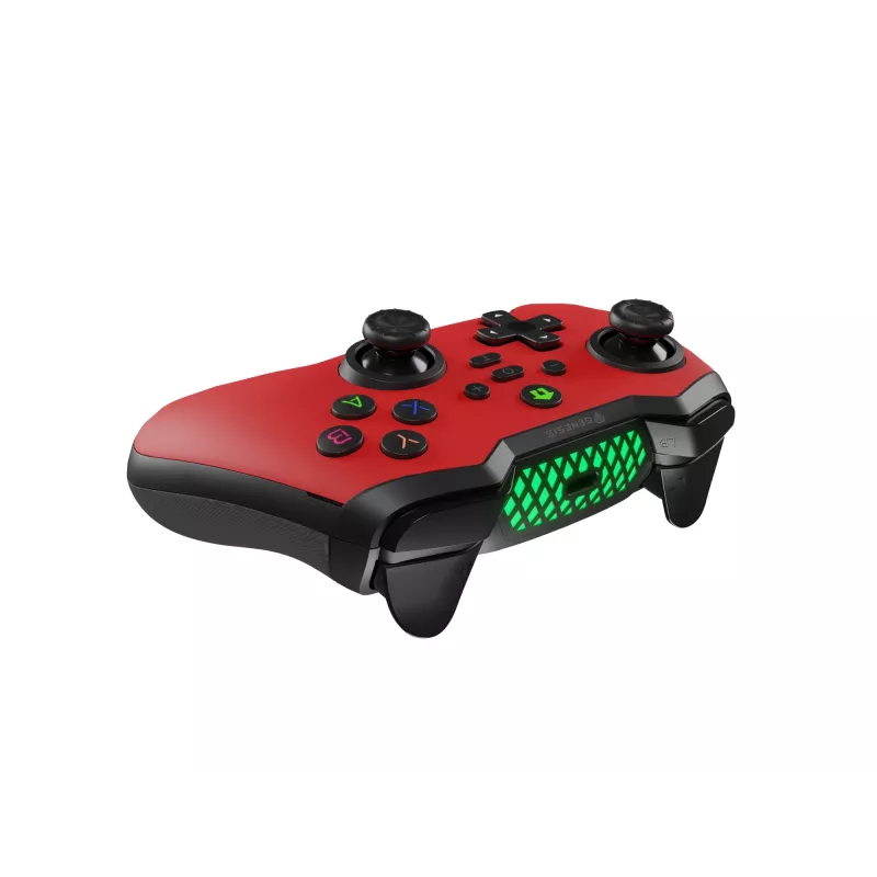 GENESIS Mangan 400 Red Bluetooth Gamepad Analogowy / Cyfrowy Android, MAC, Nintendo Switch, PC, iOS