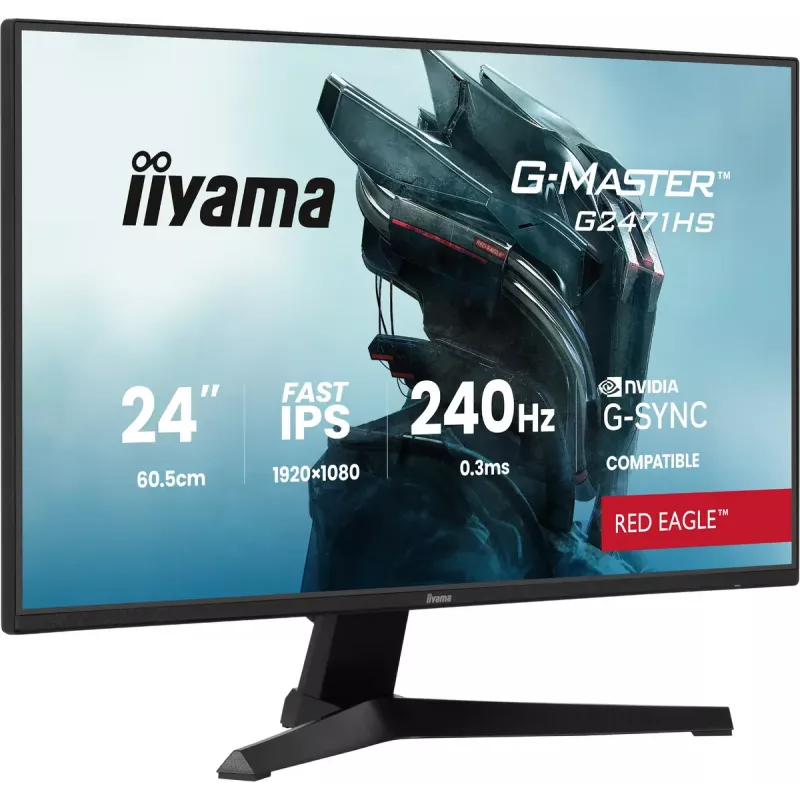 Monitor komputerowy iiyama G-MASTER G2471HS-B1 60,5 cm (23,8 cala) 1920 x 1080 pikseli Full HD Czarny
