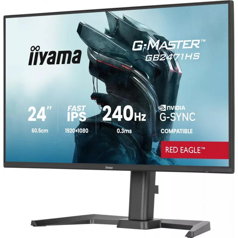 Monitor komputerowy iiyama G-MASTER GB2471HS-B1 60.5 cm (23.8 inch) 1920 x 1080 pikseli Full HD Czarny