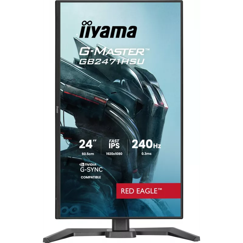 Monitor komputerowy iiyama G-MASTER GB2471HSU-B1 60,5 cm (23,8 cala) 1920 x 1080 pikseli Full HD Czarny