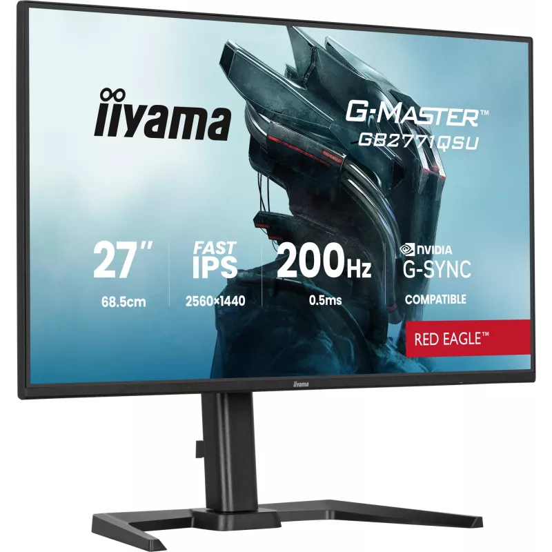 Monitor komputerowy iiyama G-MASTER GB2771QSU-B1 68,6 cm (27 cali) 2560 x 1440 pikseli Wide Quad HD Czarny