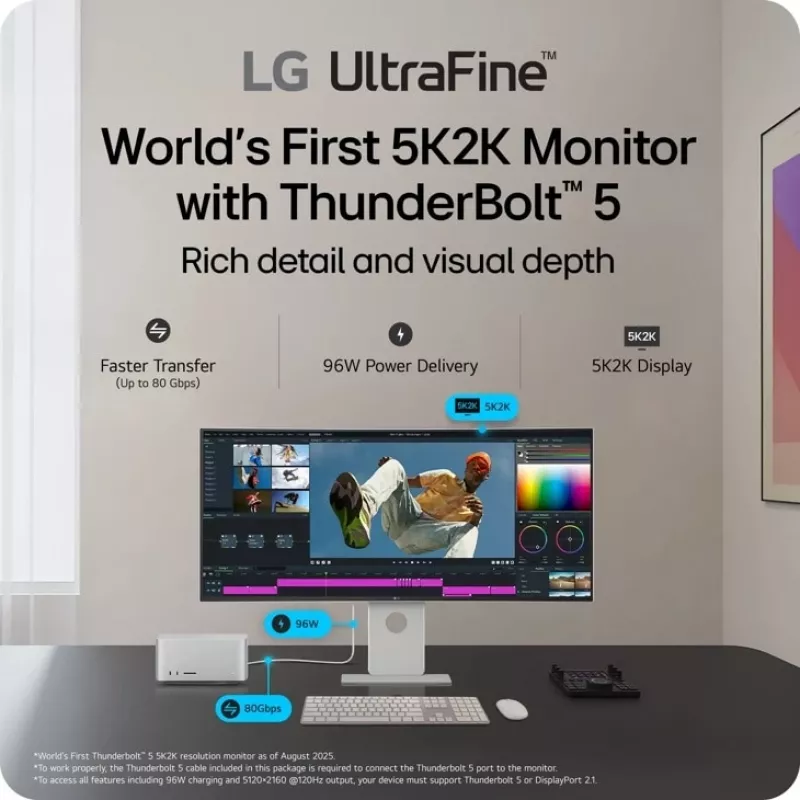 Monitor komputerowy LG 40U990A-W 101,6 cm (40 cali) 5120 x 2160 pikseli WUHD Czarny