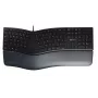 Wired ergonomic full-size keyboard Cherry KC 4500 ERGO Black USB QWERTY UK 109 keys curved layout wrist rest 1.8 m cable