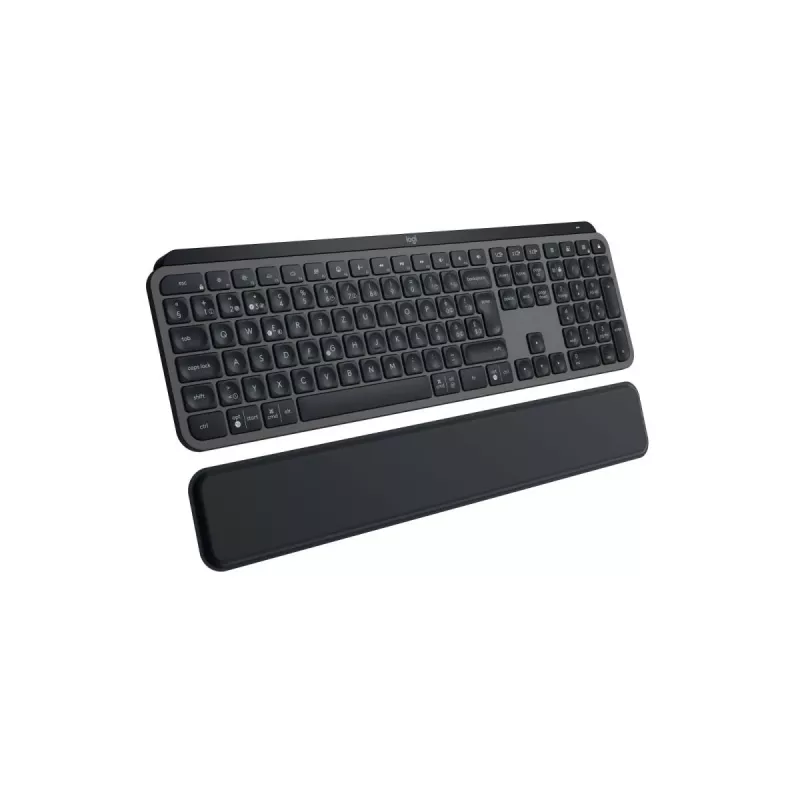 Klawiatura Logitech MX Keys S z podpórką pod nadgarstki, grafitowa, QWERTZ, szwajcarska