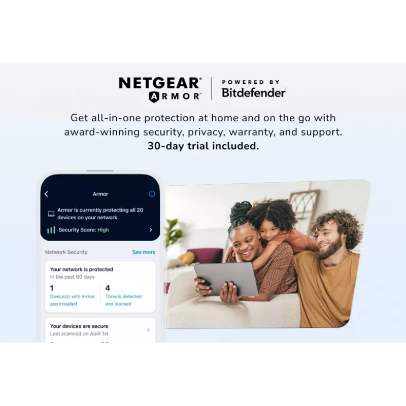 NETGEAR Orbi 870 Tri-band (2.4 GHz / 5 GHz / 6 GHz) Wi-Fi 7 (802.11be) Biały 4 Wewnętrzna