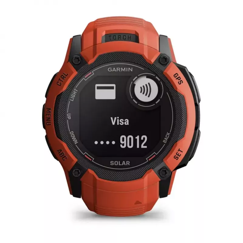 Zegarek sportowy GARMIN Instinct 2X Solar — koperta polimerowa 50 mm, ładowanie słoneczne, GPS (GPS/GLONASS/Galileo), 10 ATM, pasek silikonowy