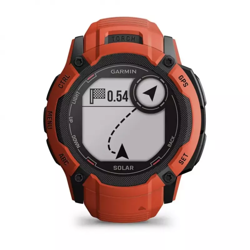 Zegarek sportowy GARMIN Instinct 2X Solar — koperta polimerowa 50 mm, ładowanie słoneczne, GPS (GPS/GLONASS/Galileo), 10 ATM, pasek silikonowy