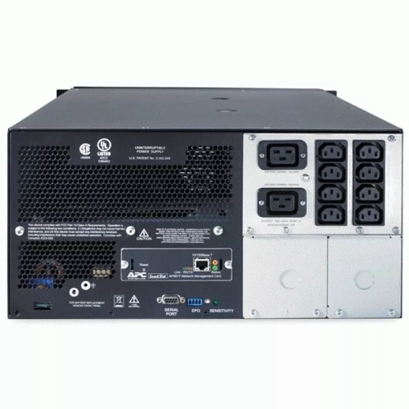 APC Smart-UPS SUA5000RMI5U - 5000VA, 8x C13, 2x C19, NMC, montaż w szafie/stojący
