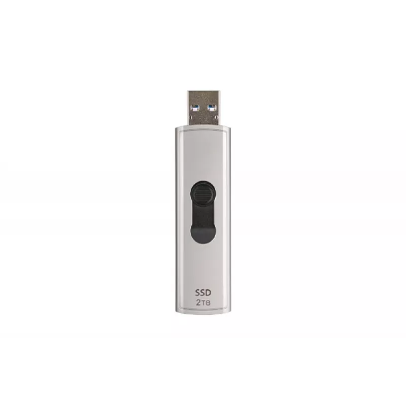 TRANSCEND SSD - Przenośny dysk Esd320a - 512GB - USB Type A - Miękki szary
