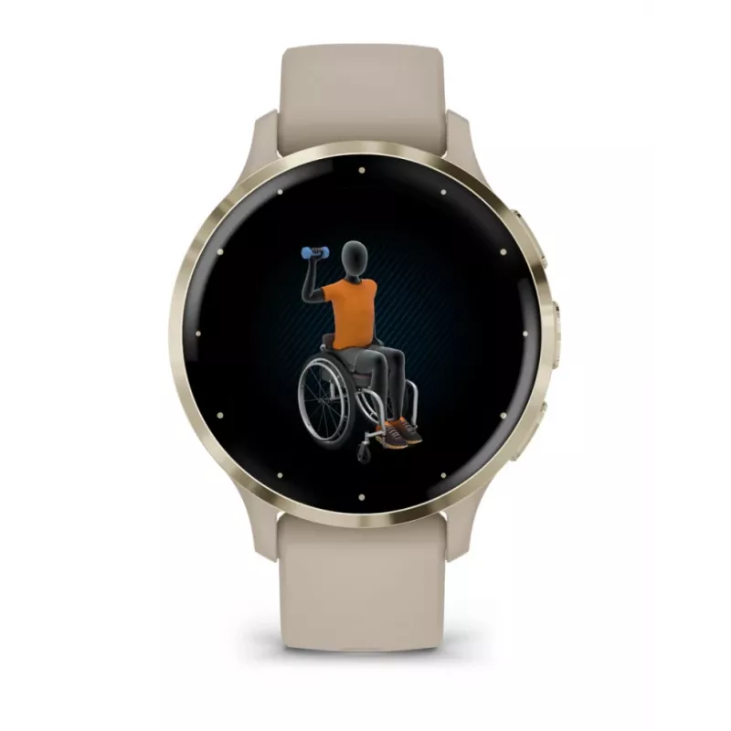 GARMIN INTERNATIONAL Venu 3S - 41mm - smartwatch z paskiem - French - Szary