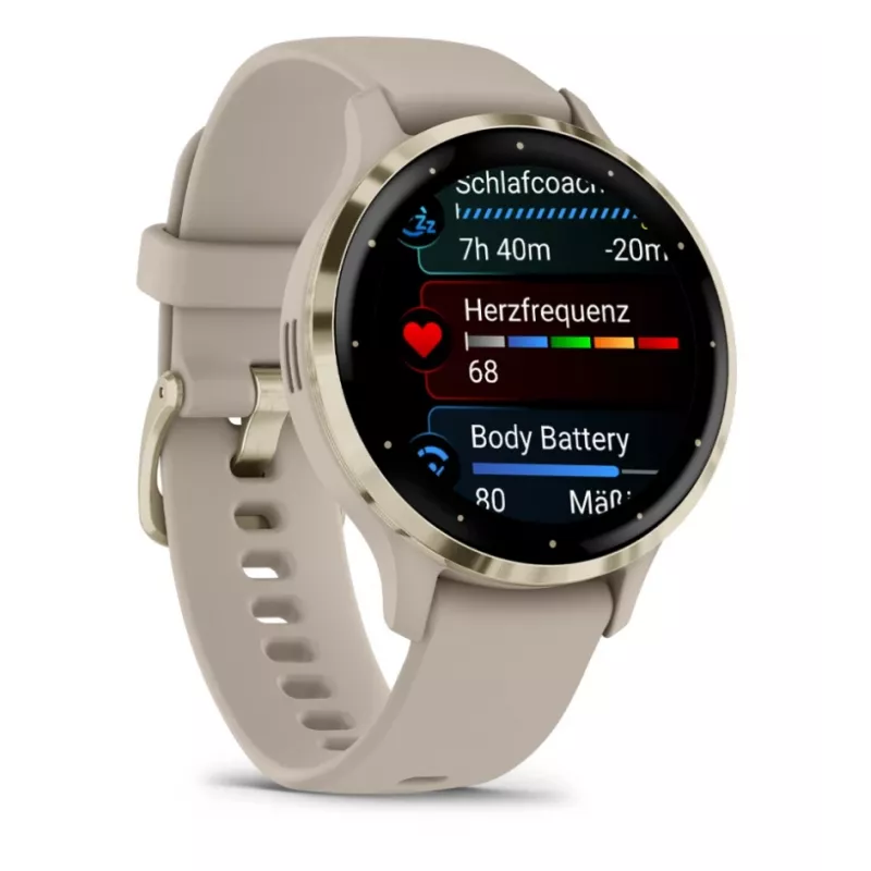 GARMIN INTERNATIONAL Venu 3S - 41mm - smartwatch z paskiem - French - Szary