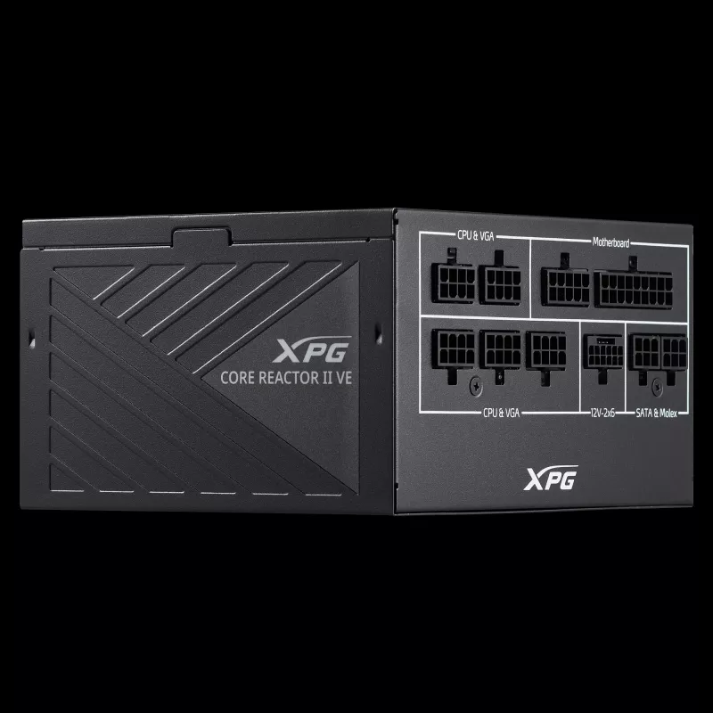 Zasilacz XPG COREREACTOR II VE 850W, 850 W, 100 - 240 V, 47 - 63 Hz, 12 A, 20 A, 70.8 A