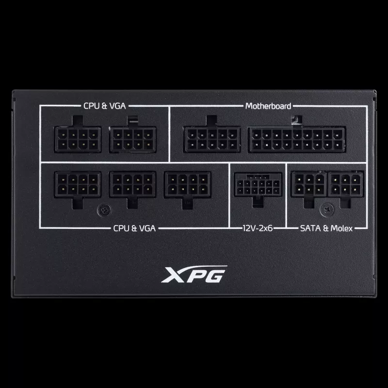 Zasilacz XPG COREREACTOR II VE 850W, 850 W, 100 - 240 V, 47 - 63 Hz, 12 A, 20 A, 70.8 A