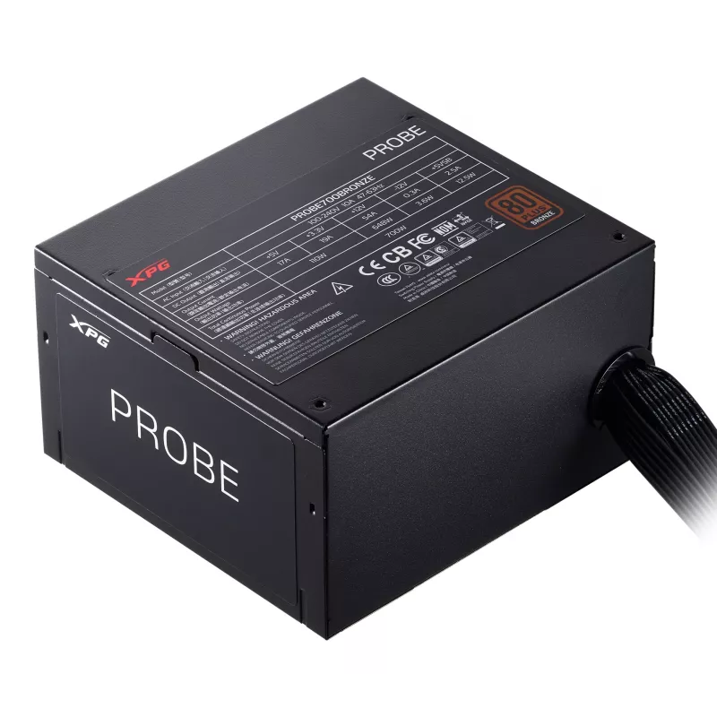 Zasilacz XPG PROBE 700 BRONZE, 700 W, 100 - 240 V, 47 - 63 Hz, 10 A, aktywny, 19 A