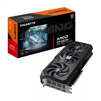 Karta graficzna GIGABYTE Radeon RX 9070 XT GAMING 16G - 16 GB GDDR6, 256-bit, PCI-E 5.0, taktowanie rdzenia 2970 MHz, 2x DisplayPort 2.1a, 2x HDMI 2.1b, GV-R9070XTGAMING-16GD