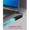 ICY BOX IB-HUB1419-LAN USB 3.2 Gen 1 (3.1 Gen 1) Type-A Czarny