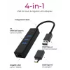 ICY BOX IB-HUB1419-LAN USB 3.2 Gen 1 (3.1 Gen 1) Type-A Czarny