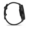 GARMIN INTERNATIONAL Venu 3 - Bez ze stali nierdzewnej w kolorze łupkowym z czarną kopertą i silikonowym paskiem - 45 mm