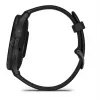 GARMIN INTERNATIONAL Venu 3 - Bez ze stali nierdzewnej w kolorze łupkowym z czarną kopertą i silikonowym paskiem - 45 mm