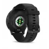 GARMIN INTERNATIONAL Venu 3 - Bez ze stali nierdzewnej w kolorze łupkowym z czarną kopertą i silikonowym paskiem - 45 mm