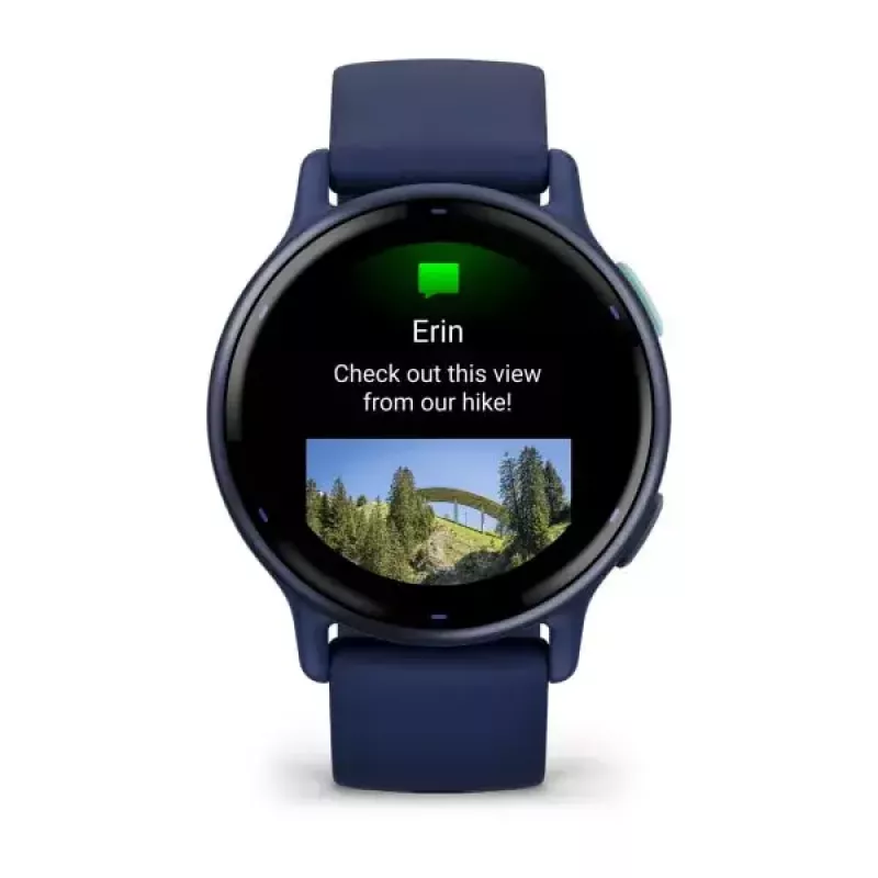 Smartwatch GARMIN Vivoactive 5 — zegarek sportowy, 42 mm koperta aluminiowo-polimerowa, AMOLED 1,2 cala, GPS/GLONASS/Galileo, optyczny czujnik tętna, SpO2, 5 ATM, Bluetooth/NFC
