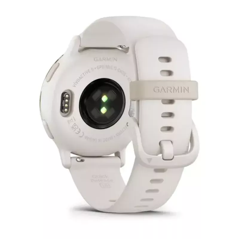 Smartwatch GARMIN Vivoactive 5 — zegarek sportowy, aluminiowo-polimerowa koperta 42 mm, AMOLED 1,2 cala, GPS/GLONASS/Galileo, HR i SpO2, 5 ATM, bateria 11 dni