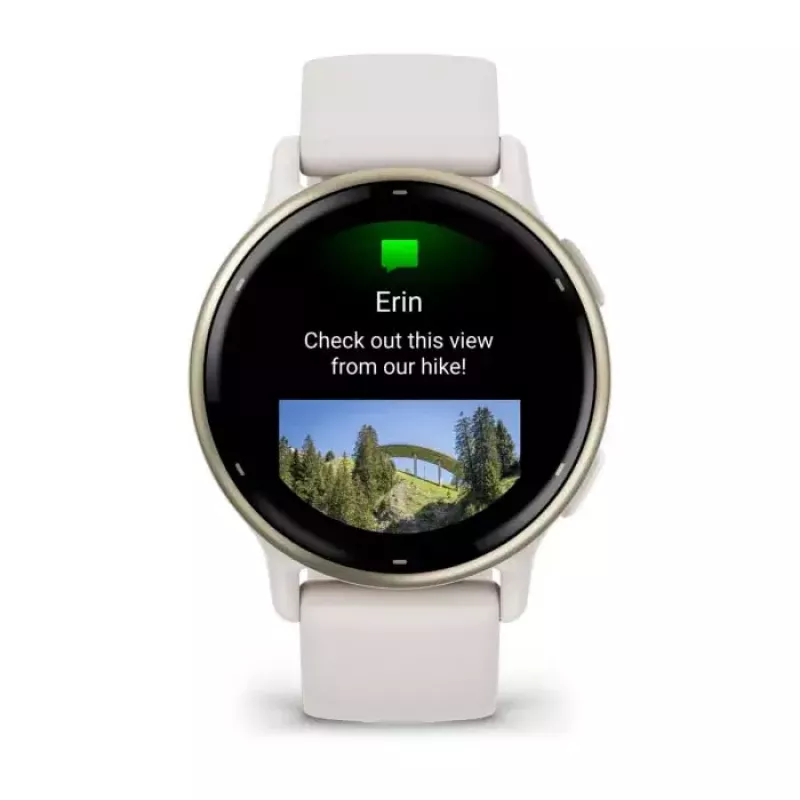 Smartwatch GARMIN Vivoactive 5 — zegarek sportowy, aluminiowo-polimerowa koperta 42 mm, AMOLED 1,2 cala, GPS/GLONASS/Galileo, HR i SpO2, 5 ATM, bateria 11 dni
