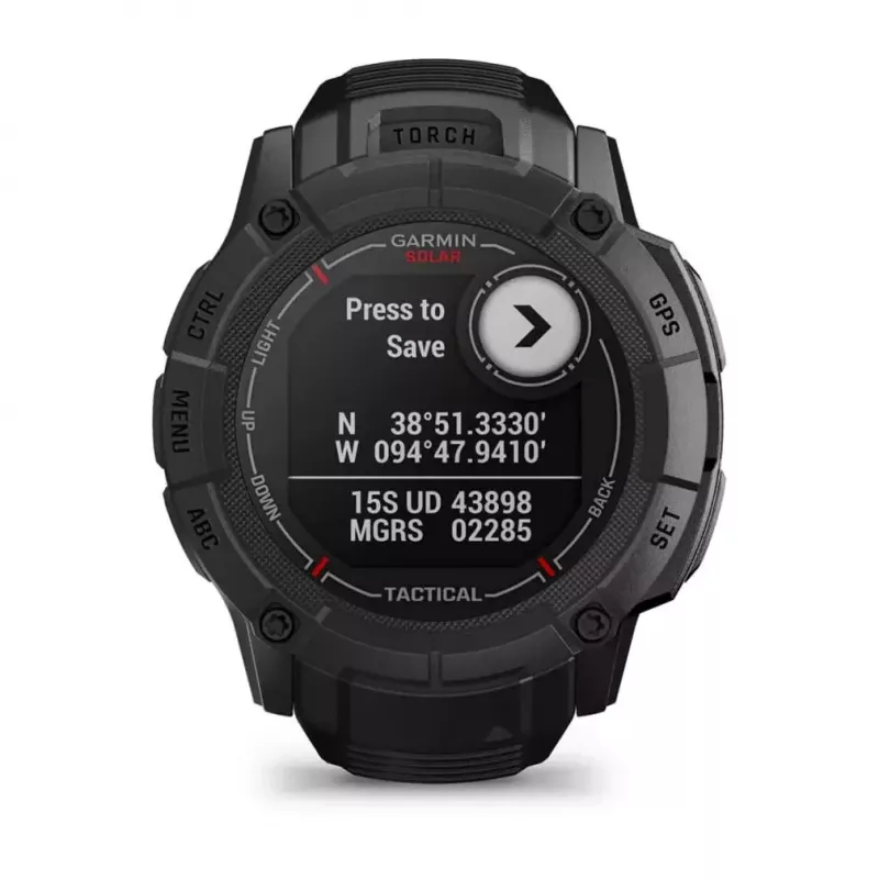 Garmin Instinct 2X Solar Tactical Edition smartwatch, 50 mm, czarny